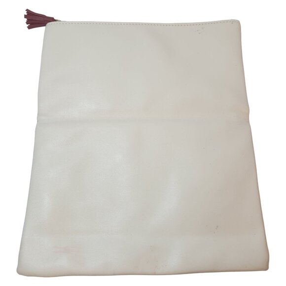 Rachel Pally Reversible Floral Leather Clutch Handbag Tassel Zipper Pull - Picture 4 of 9